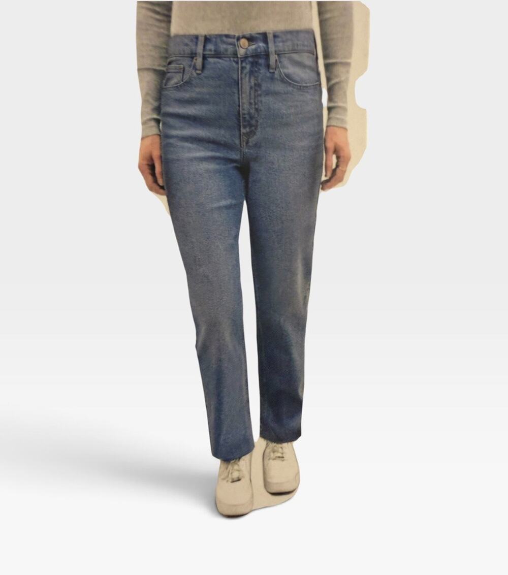 NEW CALVIN KLEIN Vintage Straight Jeans Size 12 Light Blue High Rise 3253/12